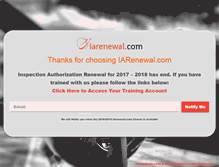 Tablet Screenshot of iarenewal.com